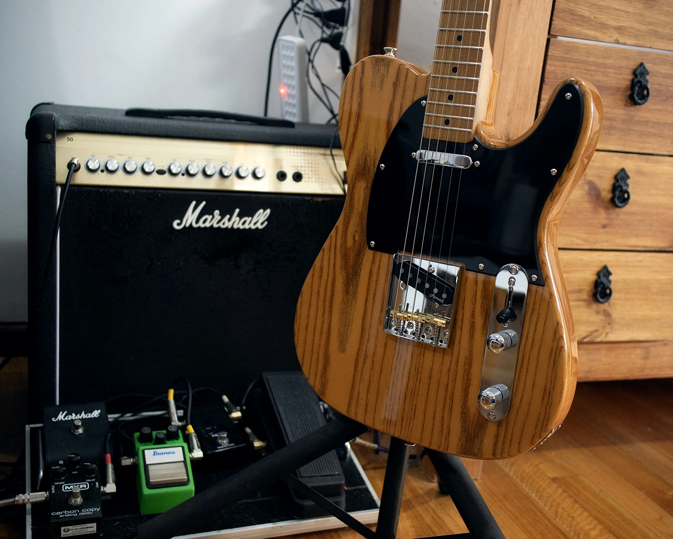 Harley Benton T en madera natural